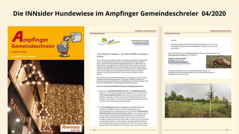 INNsider Hundewiese im Gemeindeschreier Ampfing