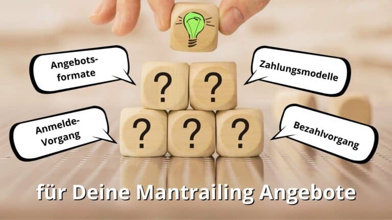 mantrailing Angebote - Angebotsformate, Zahlungsmodelle, Bezahlvorgänge, Anmeldungsvorgänge