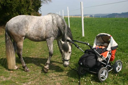 Unterwegs mit Kinderwagen
